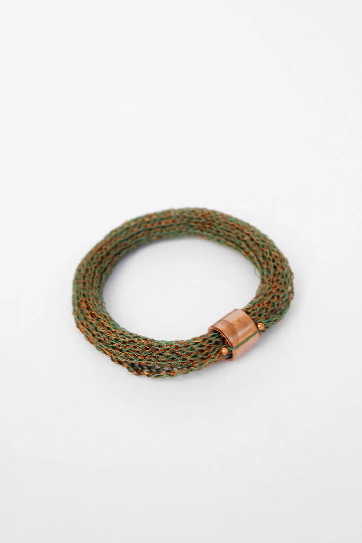 Pulsera Gala de Cobre Tejido | Joyería en Cobre