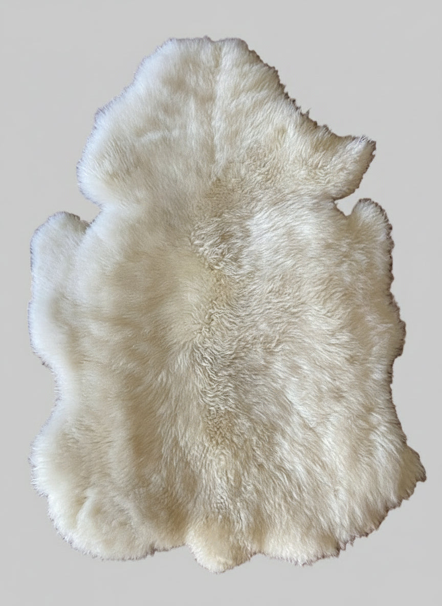 Cuero de Cordero Natural Blanco | Alfombra