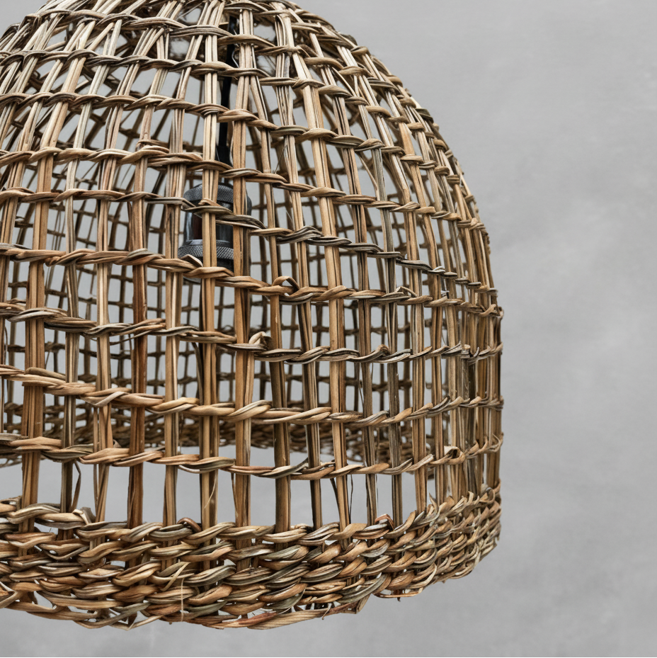 Lámpara Campana Calada 35x30 Colgante de Manila - Veta Indómita