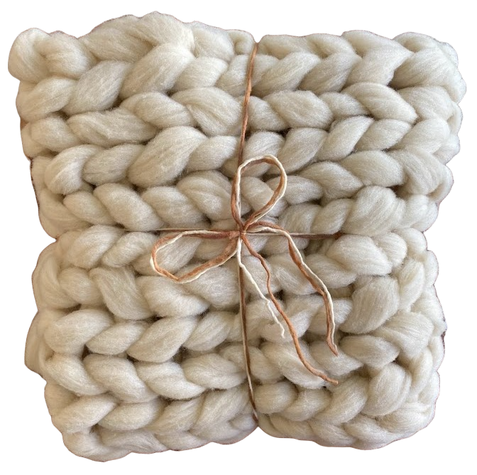 Piecera XXL de Lana Natural – Manta de Invierno Hecha a Mano - Veta Indómita