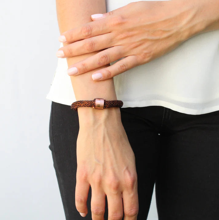 Pulsera Gala de Cobre Tejido | Joyería en Cobre