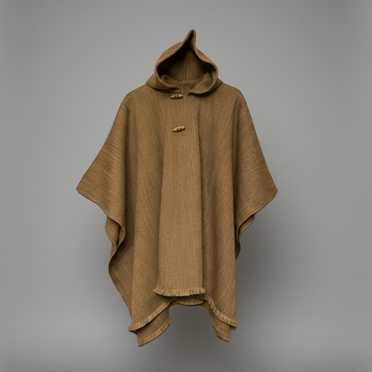 Poncho Lana Alpaca Liso - Veta Indómita