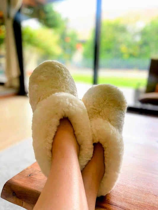 Pantufla con Chiporro de Oveja – Creada a Mano - Veta Indómita