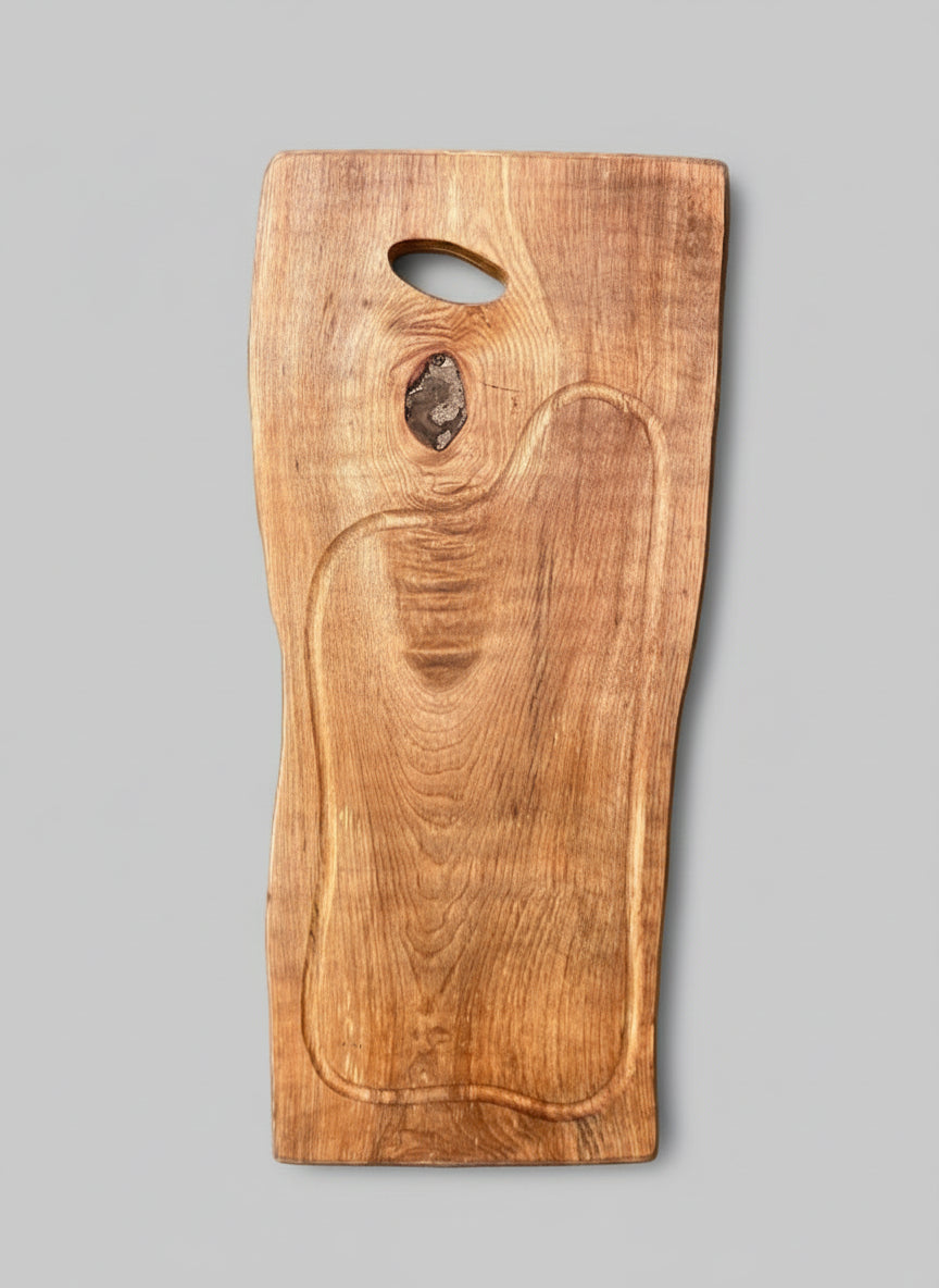 Tabla Rústica de Madera Nativa para Asado – 50 cm - Veta Indómita