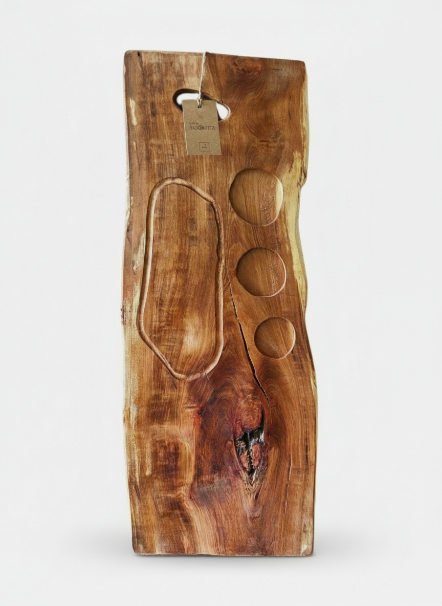 Tabla Rústica De Picoteo Asado 50cm - Veta Indómita