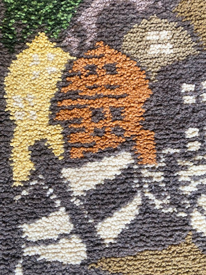 Tapiz Artesanal De Nudos De Puyuhuapi 120x60 - Veta Indómita