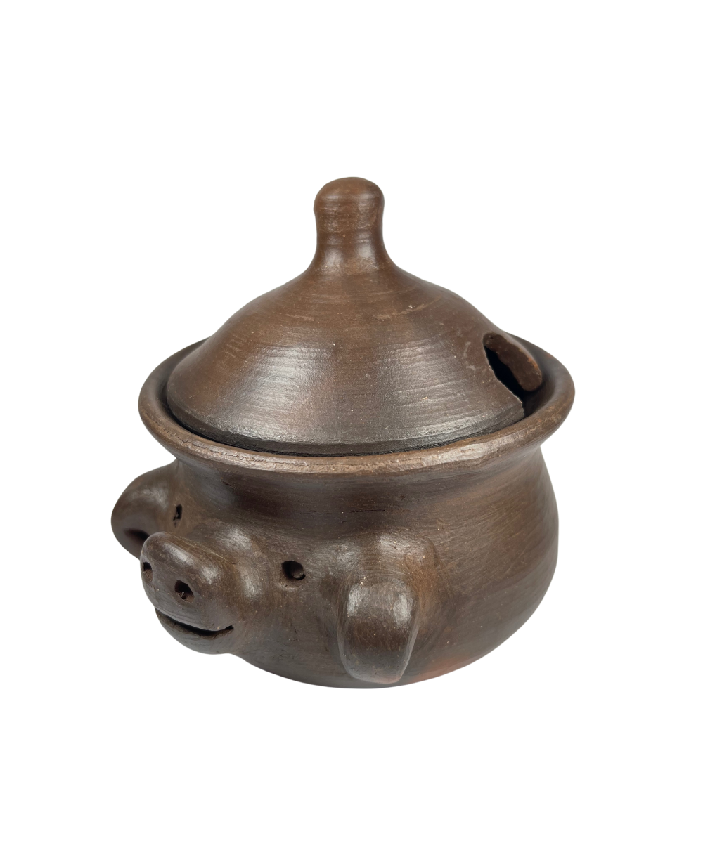 Azucarera de Greda de Cerdito con Tapa - Veta Indómita