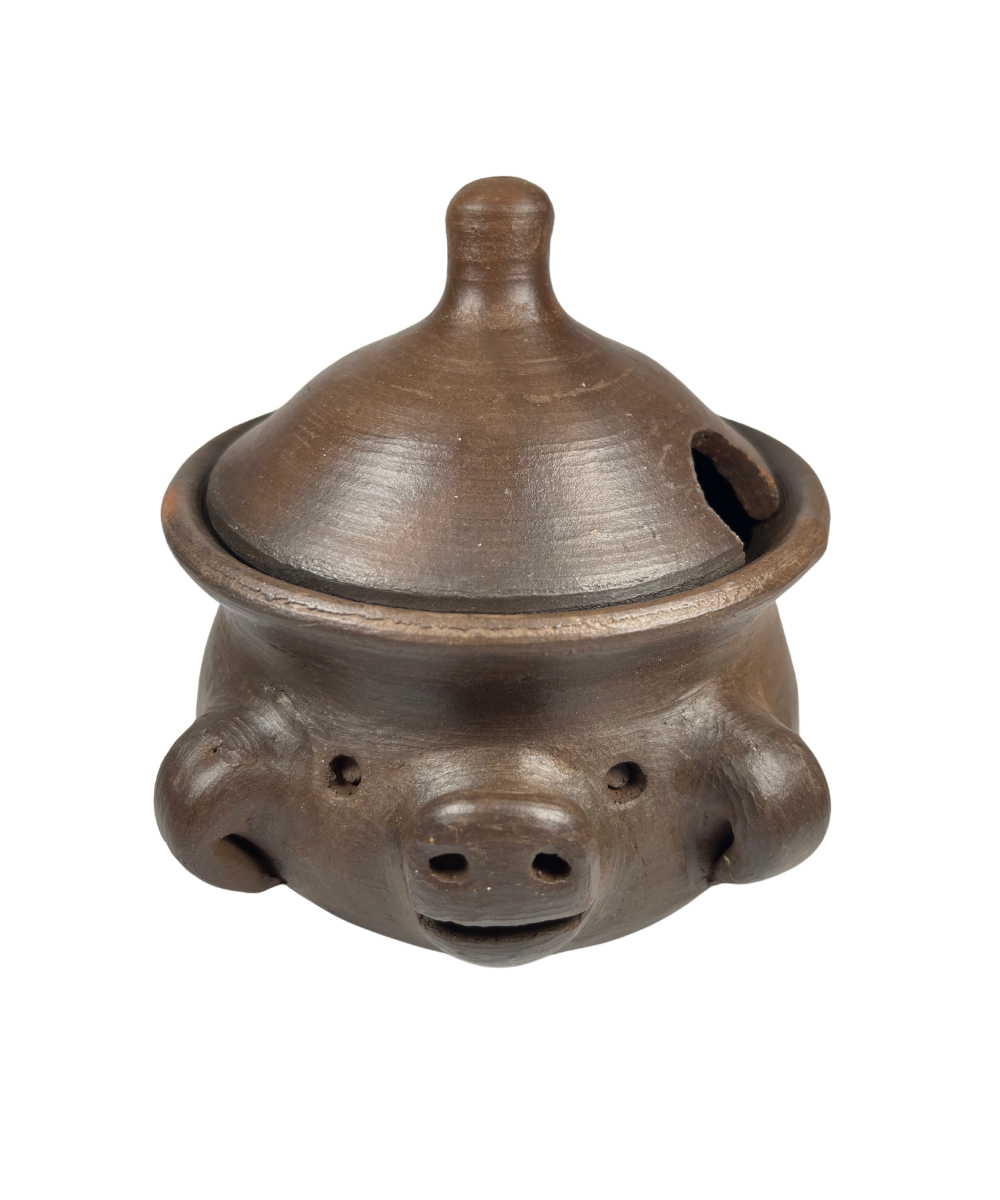 Azucarera de Greda de Cerdito con Tapa - Veta Indómita