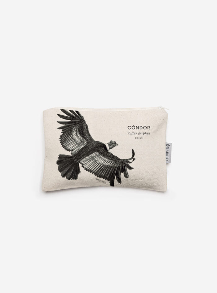 Estuche de Algodón 20x13 cm – Ilustración de Fauna Chilena - Veta Indómita