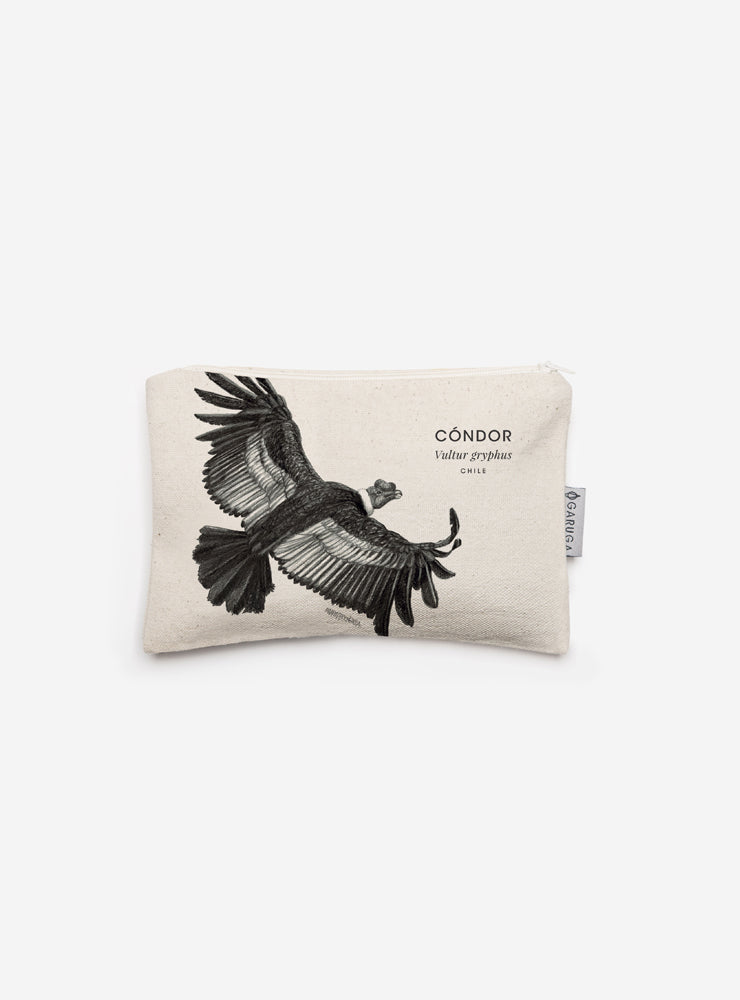 Estuche de Algodón 20x13 cm – Ilustración de Fauna Chilena - Veta Indómita