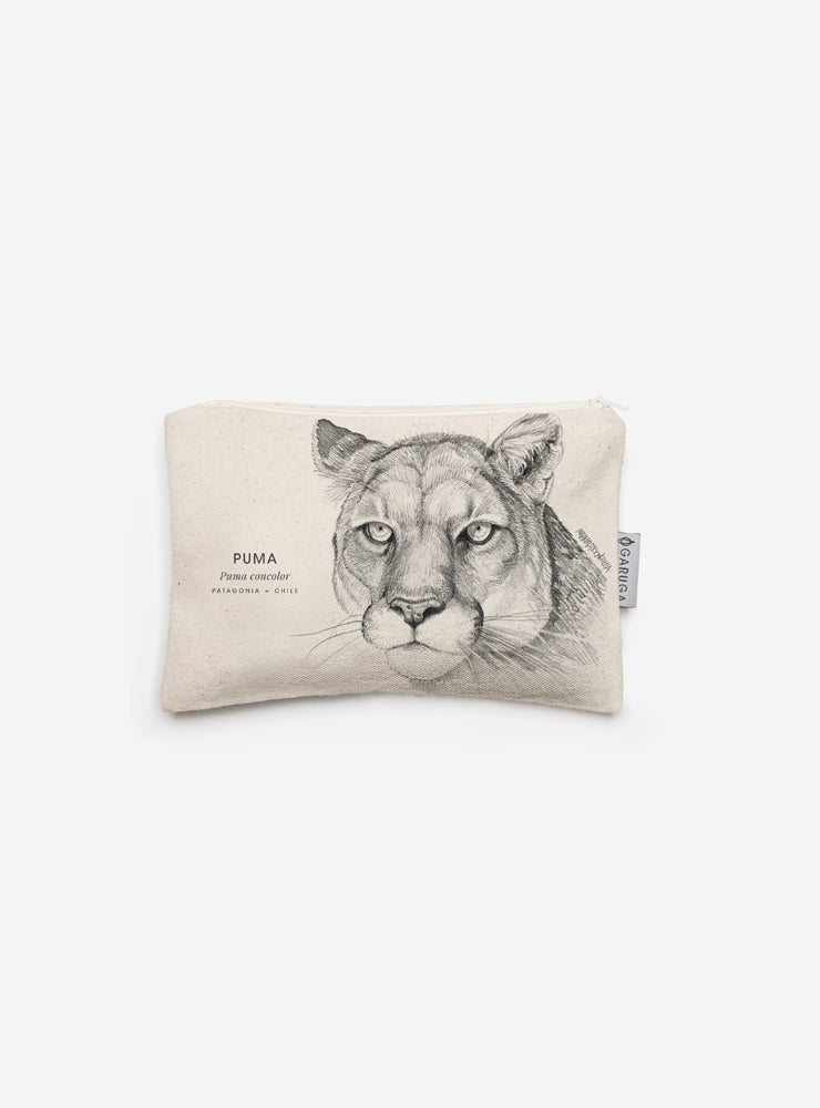 Estuche de Algodón 20x13 cm – Ilustración de Fauna Chilena - Veta Indómita