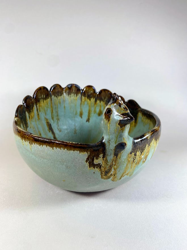 Gallina Huevera de Cerámica Gres – Artesanía de Guangualí (Tamaño Grande) - Veta Indómita