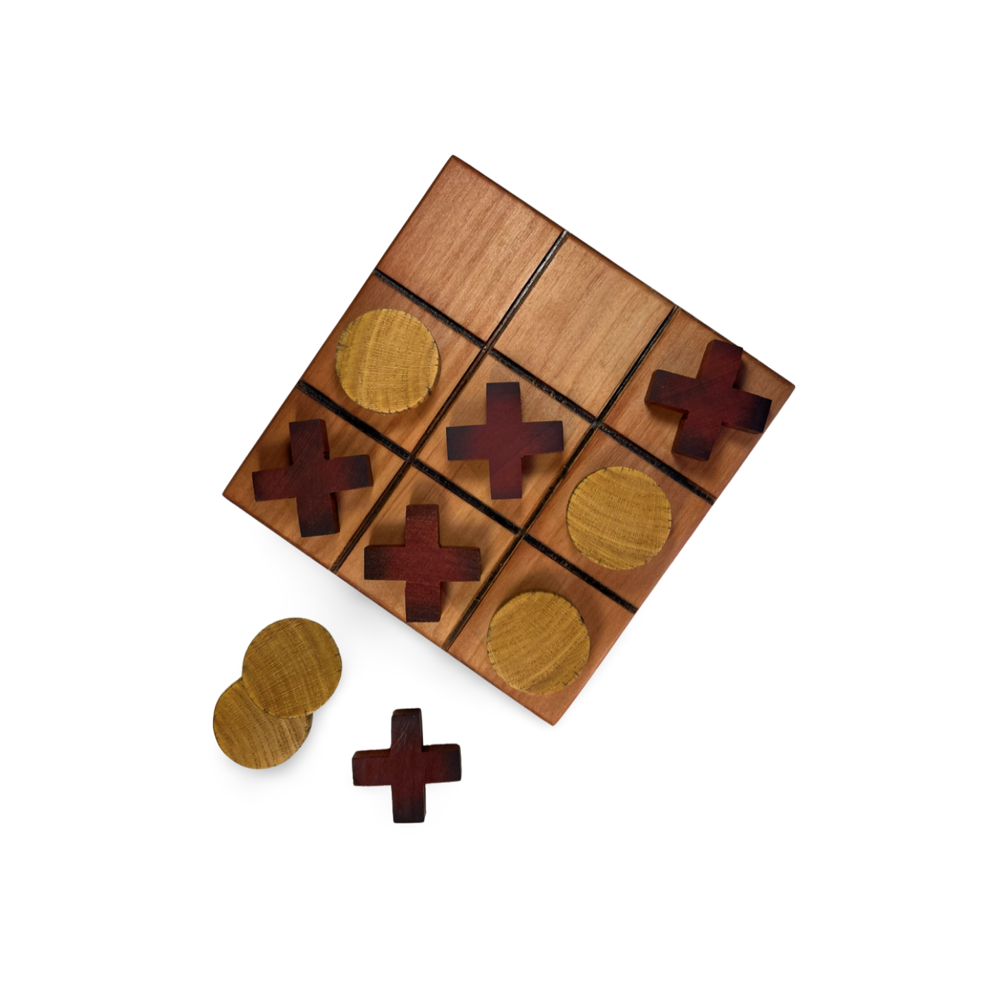 Juego Gato de Madera Nativa | Hecho a Mano en Chile