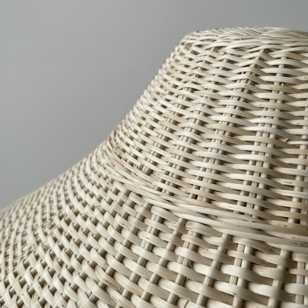 Lámpara Colgante Mantarraya 100 cm de Mimbre Natural - Veta Indómita