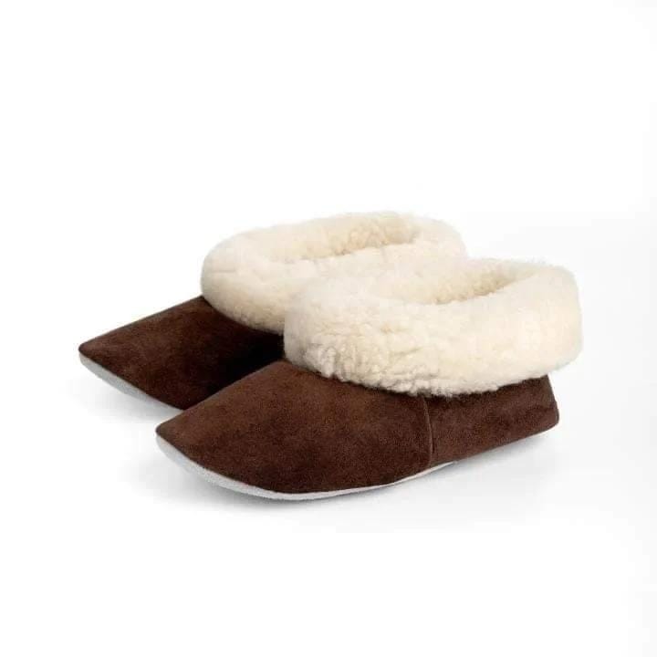 Pantufla de Reno con Chiporro de Oveja – Modelo Unisex Creado a Mano - Veta Indómita