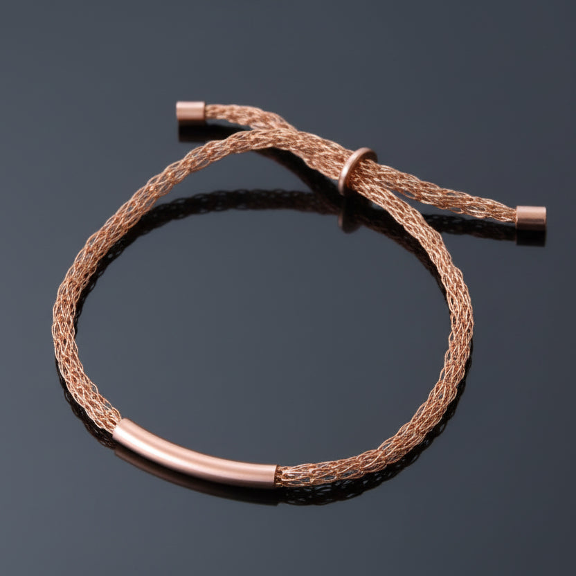 Pulsera Cromática de Cobre Tejido