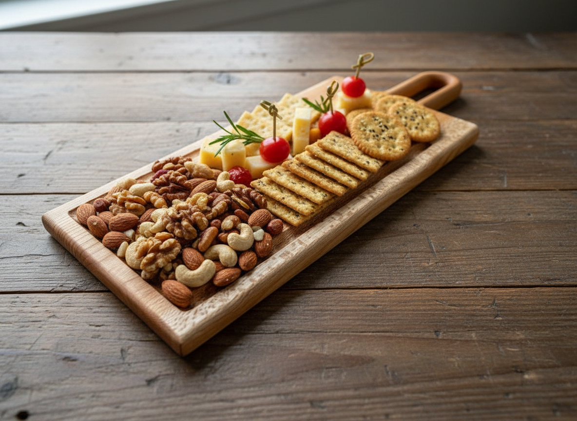 Tabla de Madera Nativa con Asa | Diseño Premium | Hecho a Mano