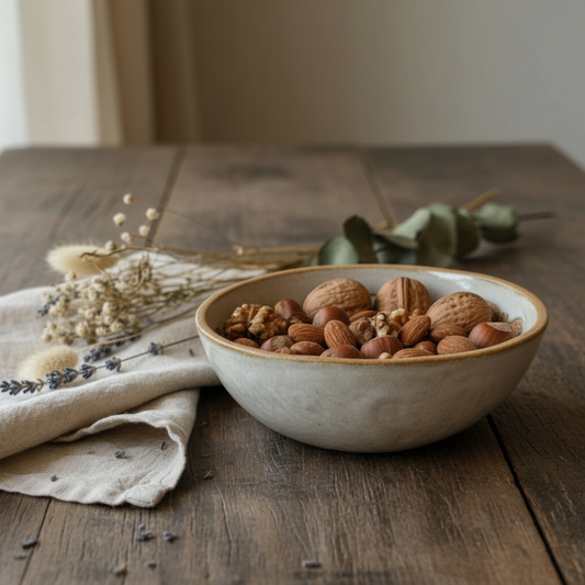 Bowls de Cerámica Gres Arena Mariposas Hecho a Mano