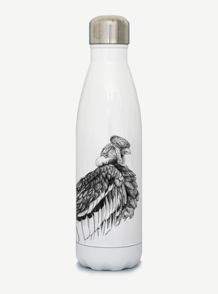 Botella Térmica 500 ml de Acero Inoxidable con Ilustración Chilena - Veta Indómita