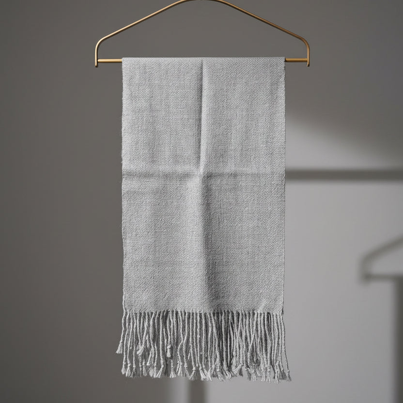 Bufanda 100% Alpaca Natural Tejida en Telar | Hecha a mano
