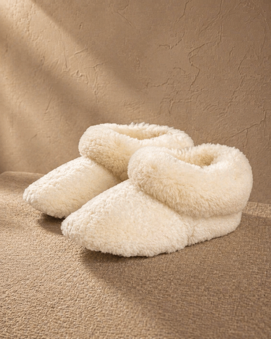 Pantufla con Chiporro de Oveja – Creada a Mano