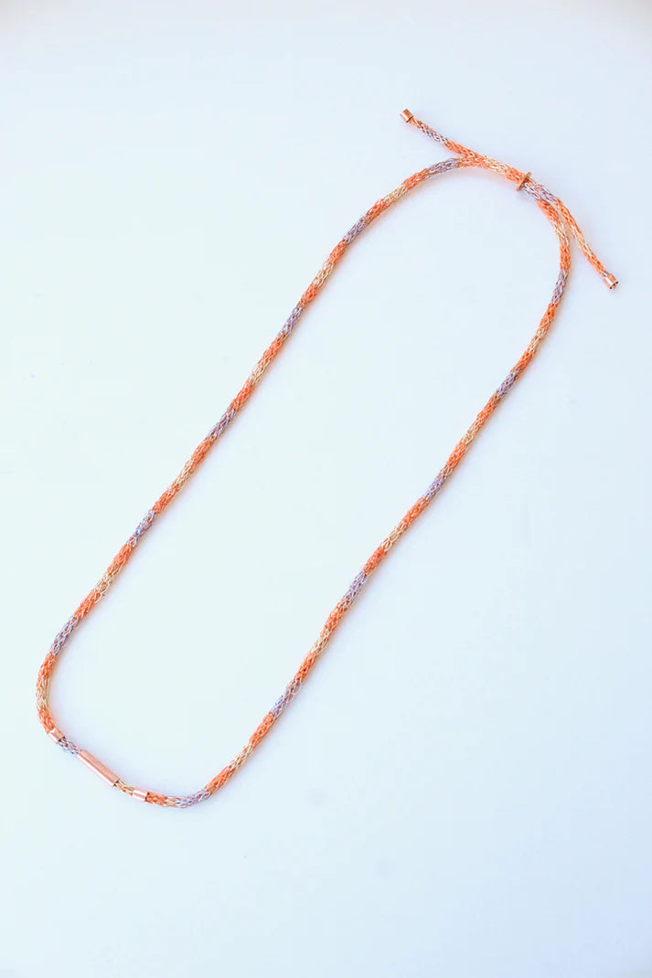Collar Cromático de Cobre Tejido