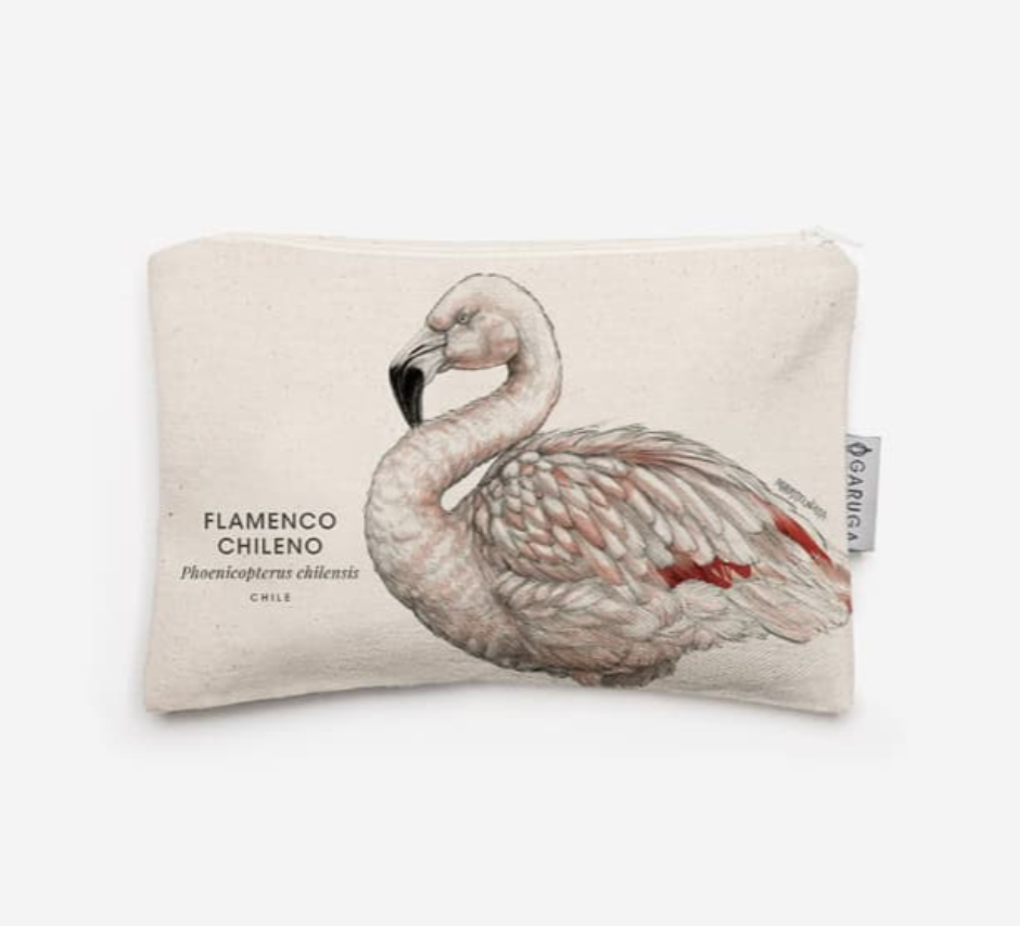 Estuche de Algodón 20x13 cm – Ilustración de Fauna Chilena