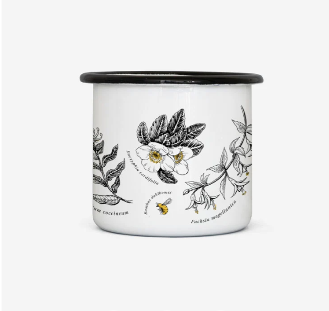 Tacho Enlozado fauna y flora de Chile | Taza Metálica Enlozada