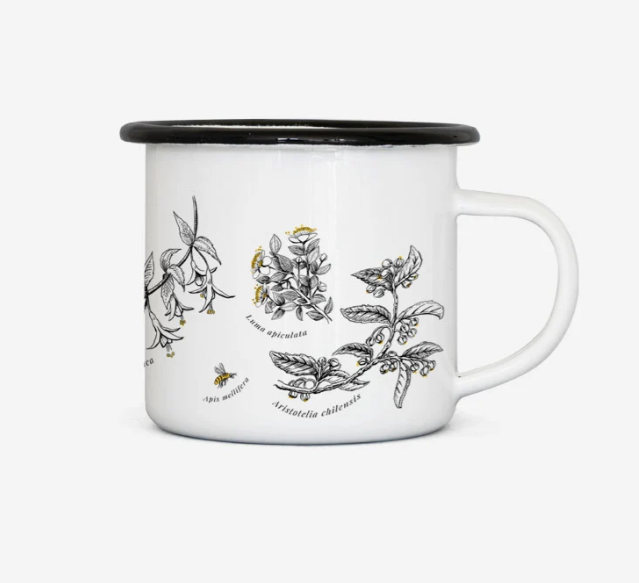 Tacho Enlozado fauna y flora de Chile | Taza Metálica Enlozada