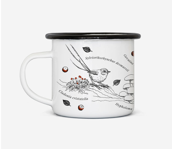 Tacho Enlozado fauna y flora de Chile | Taza Metálica Enlozada