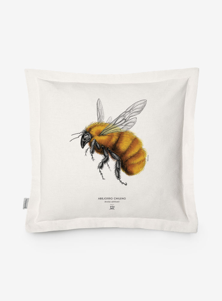 Funda De Cojín Ilustración Fauna Chilena 50 x 50 cm