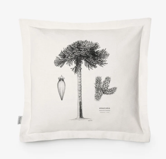 Funda de Cojín 50x50 cm – Ilustración de Fauna Chilena