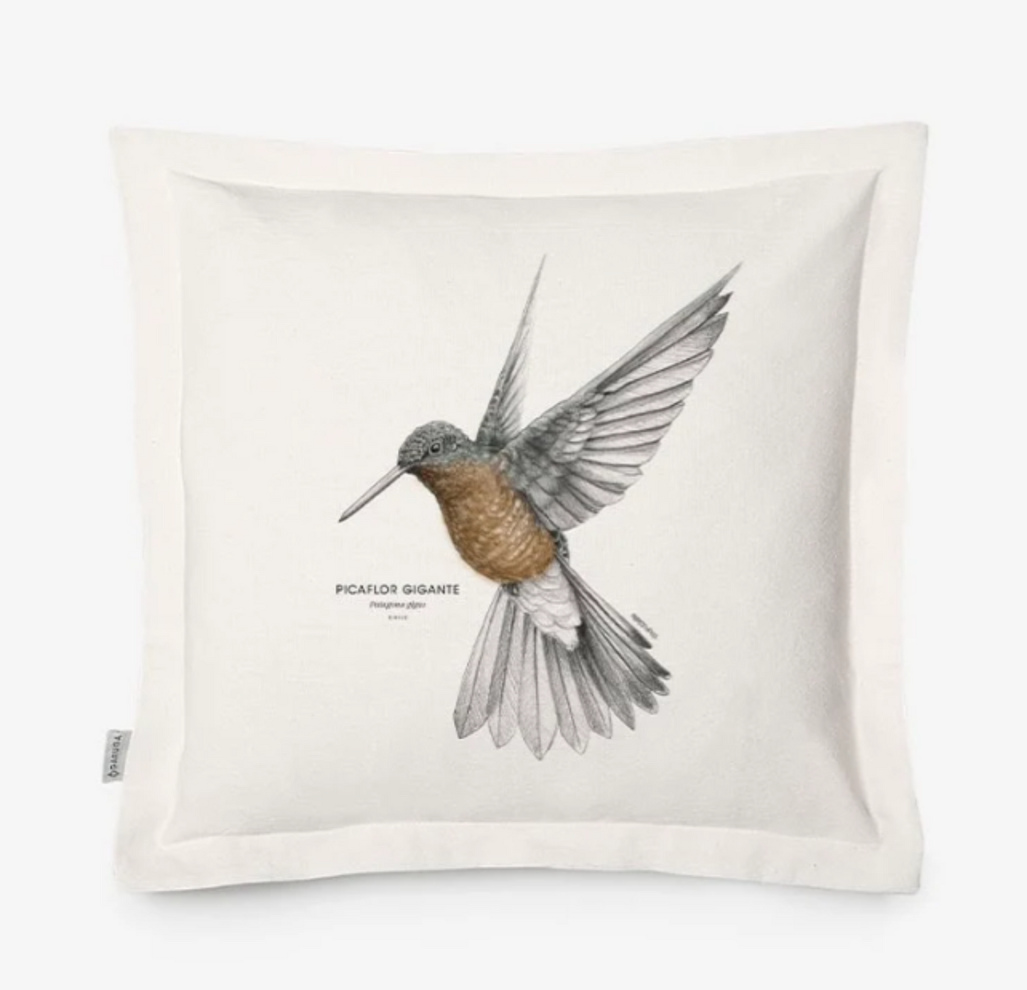 Funda de Cojín 50x50 cm – Ilustración de Fauna Chilena