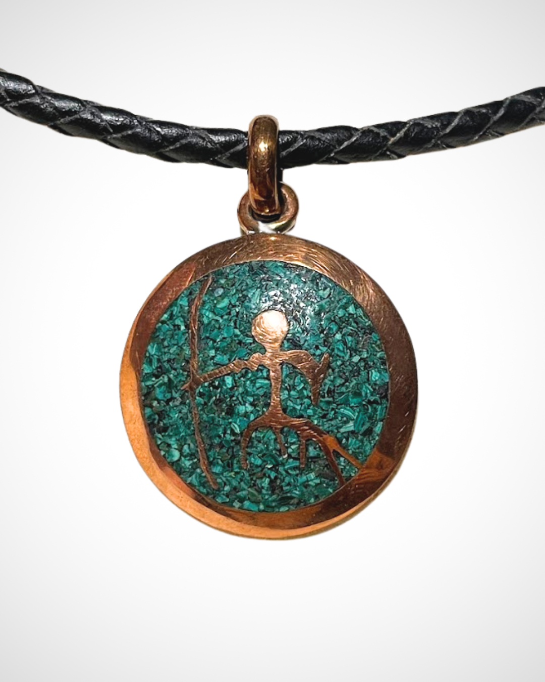 Collar Diaguita Curvo en Crisocola o Lapislázuli – Arte Rupestre Chileno - Veta Indómita