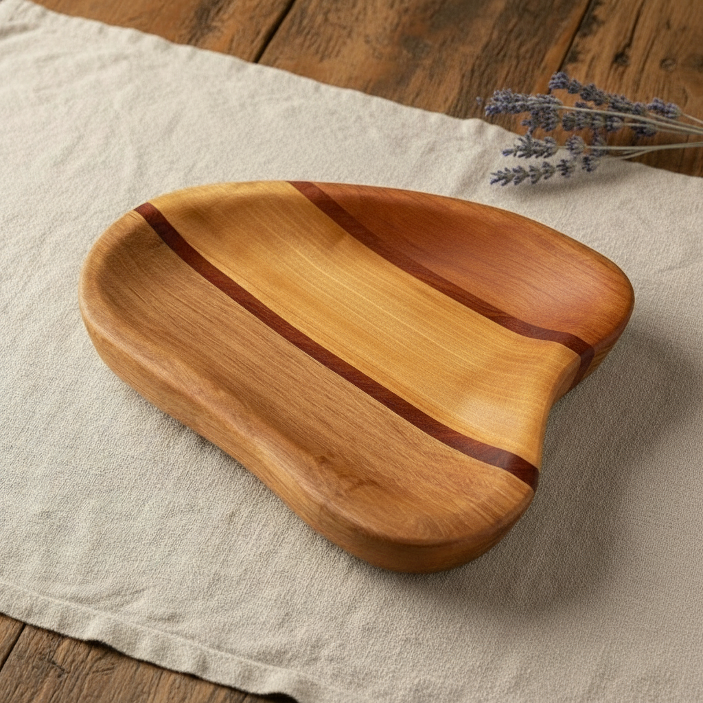 Fuente ensamblada madera nativa decoración artesanal hecho a mano