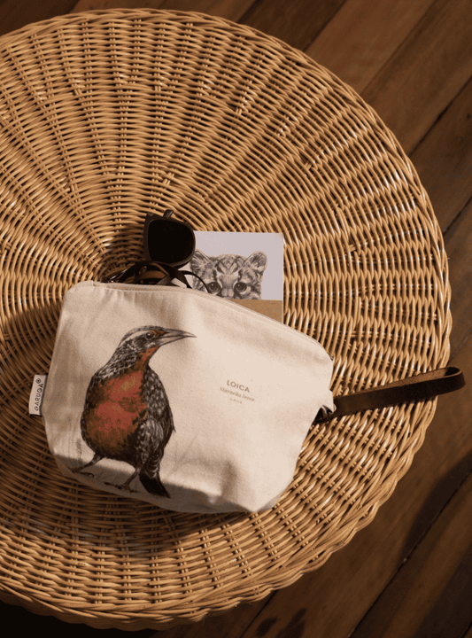Estuche Neceser De Algodón Ilustración Fauna