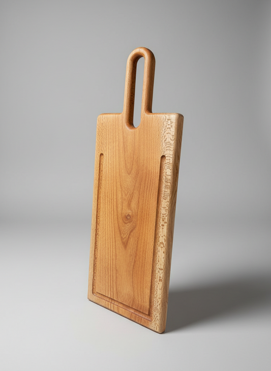 Tabla de Madera Nativa con Asa | Diseño Premium | Hecho a Mano