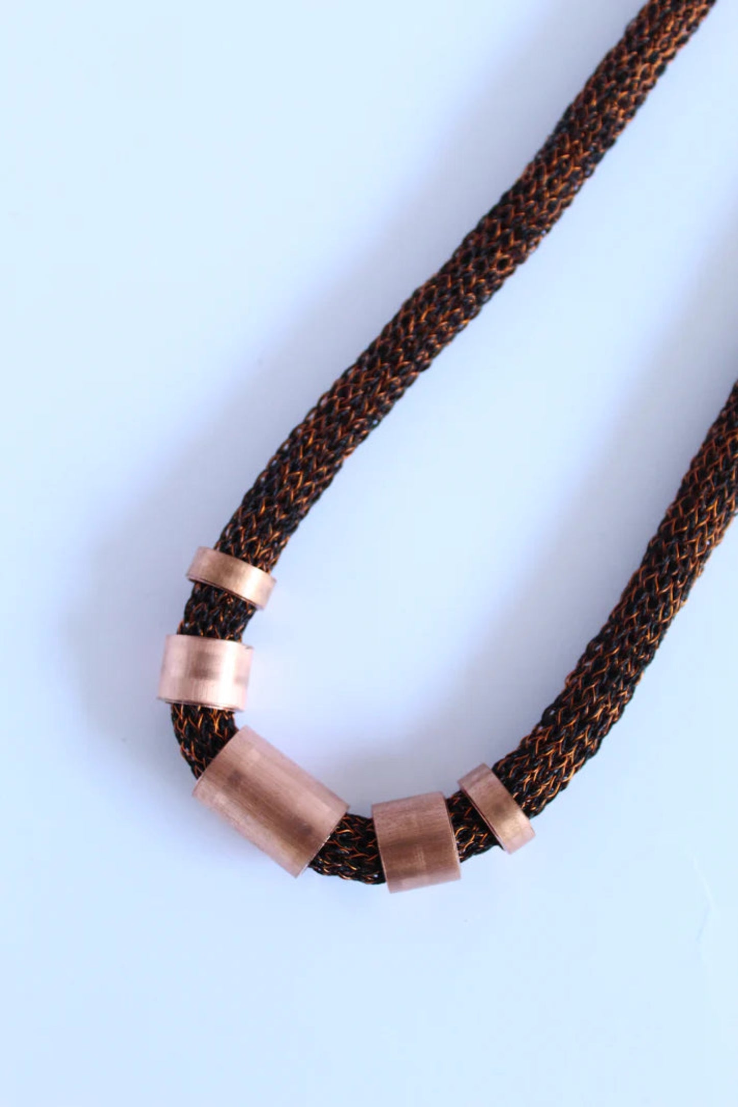 Collar Franca de Cobre Tejido | Joyería en Cobre