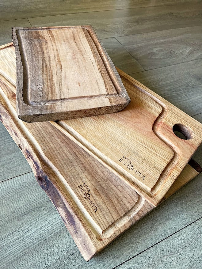 Tabla Rústica de Madera Nativa para Asado – 50 cm