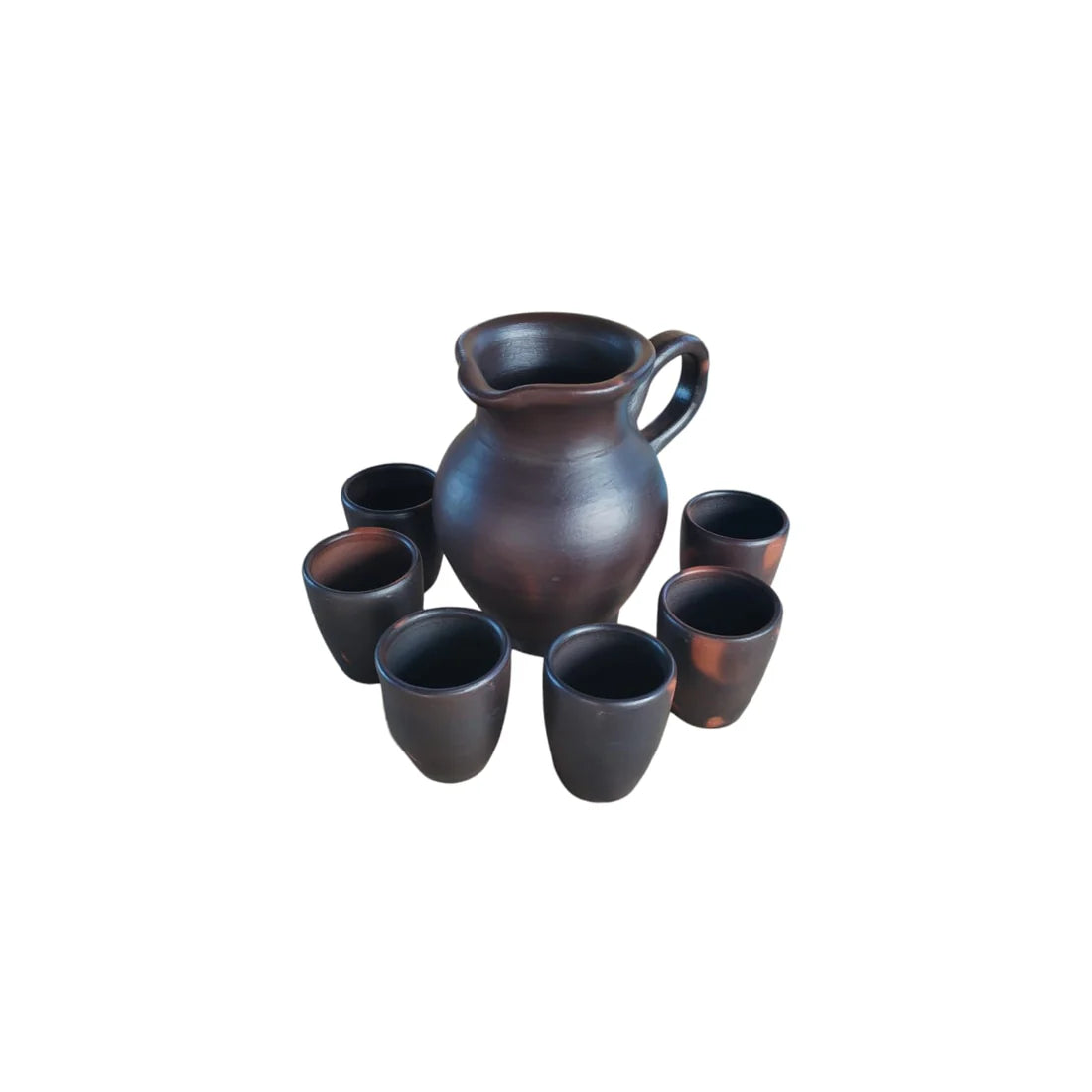 Set Jarra de Greda con 6 vasos | Greda de Pomaire