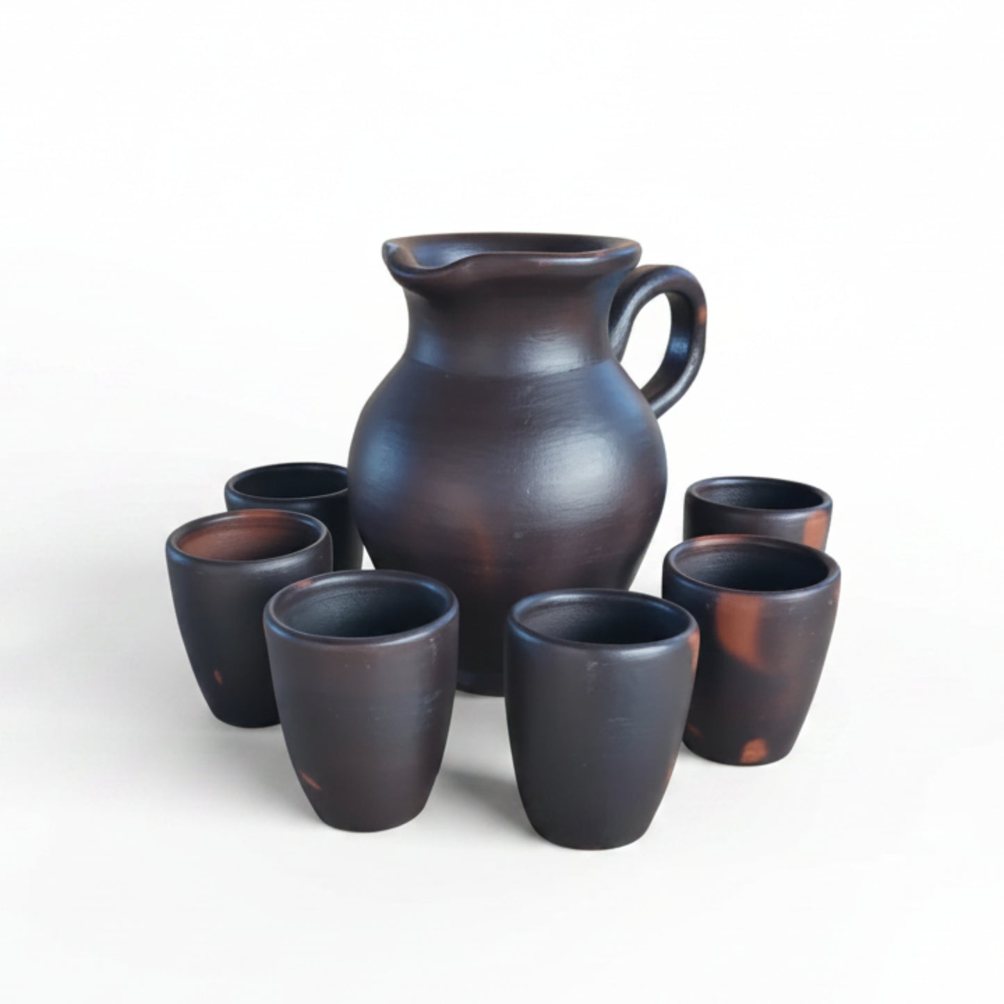 Set Jarra de Greda con 6 vasos | Greda de Pomaire