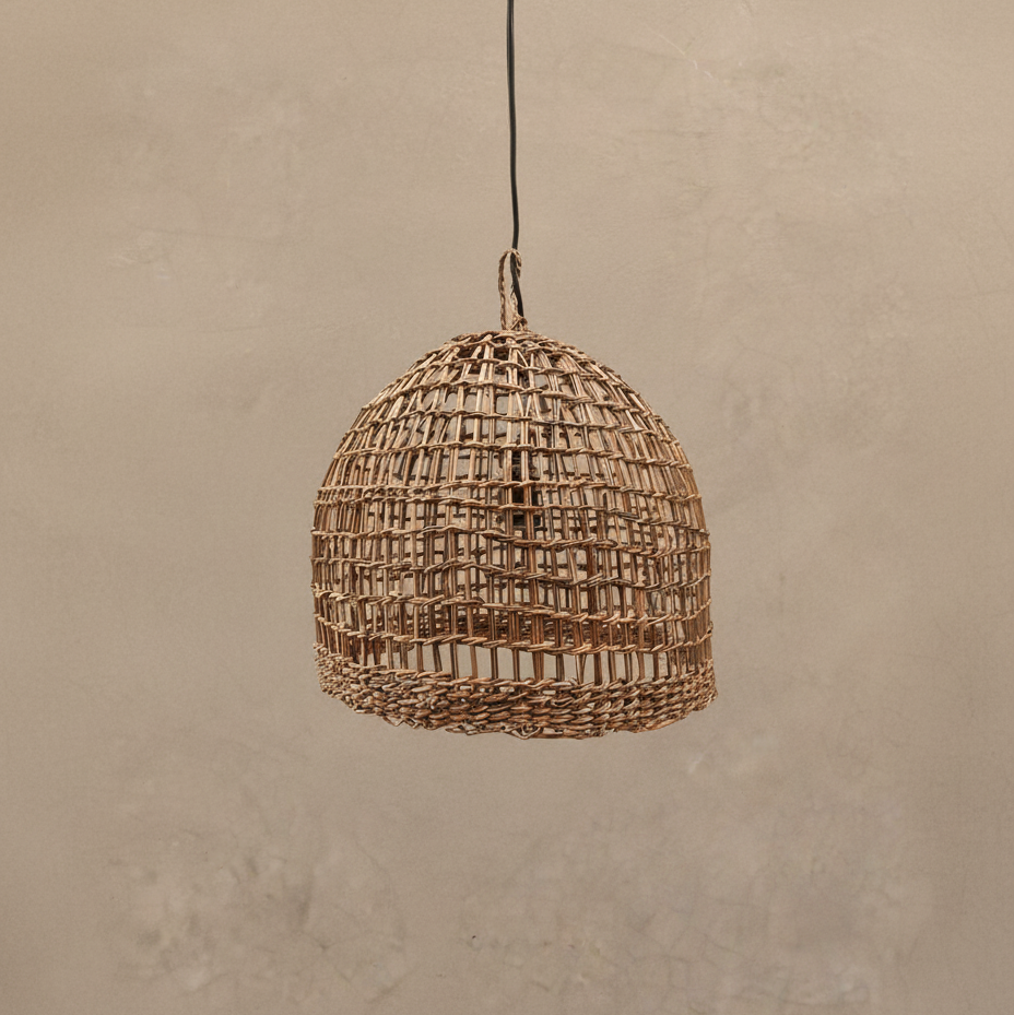 Lámpara Campana Calada 35x30 Colgante de Manila