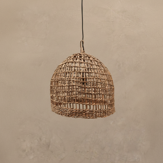 Lámpara Campana Calada 35x30 Colgante de Manila