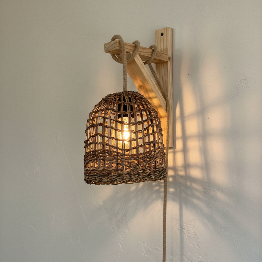 Lámpara Cejar Calada 20x20 con Soporte de Pared