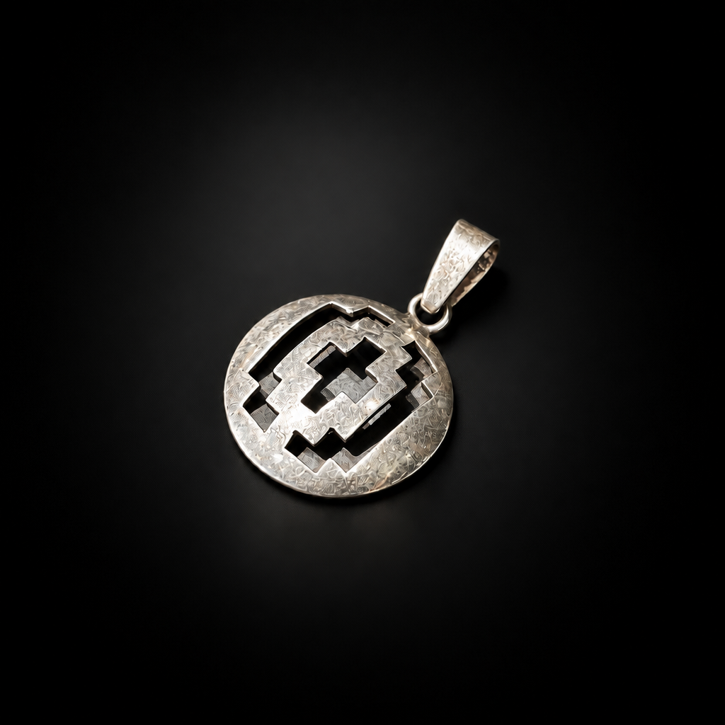 Medalla Cruz Andina | Plata 950 Mapuche
