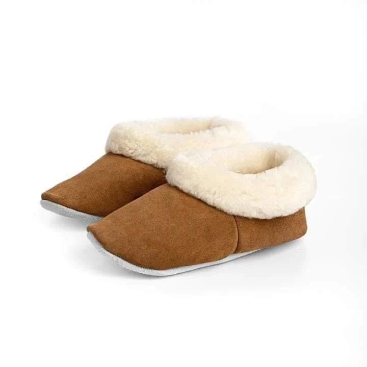 Pantufla de Reno con Chiporro de Oveja – Modelo Unisex Creado a Mano - Veta Indómita