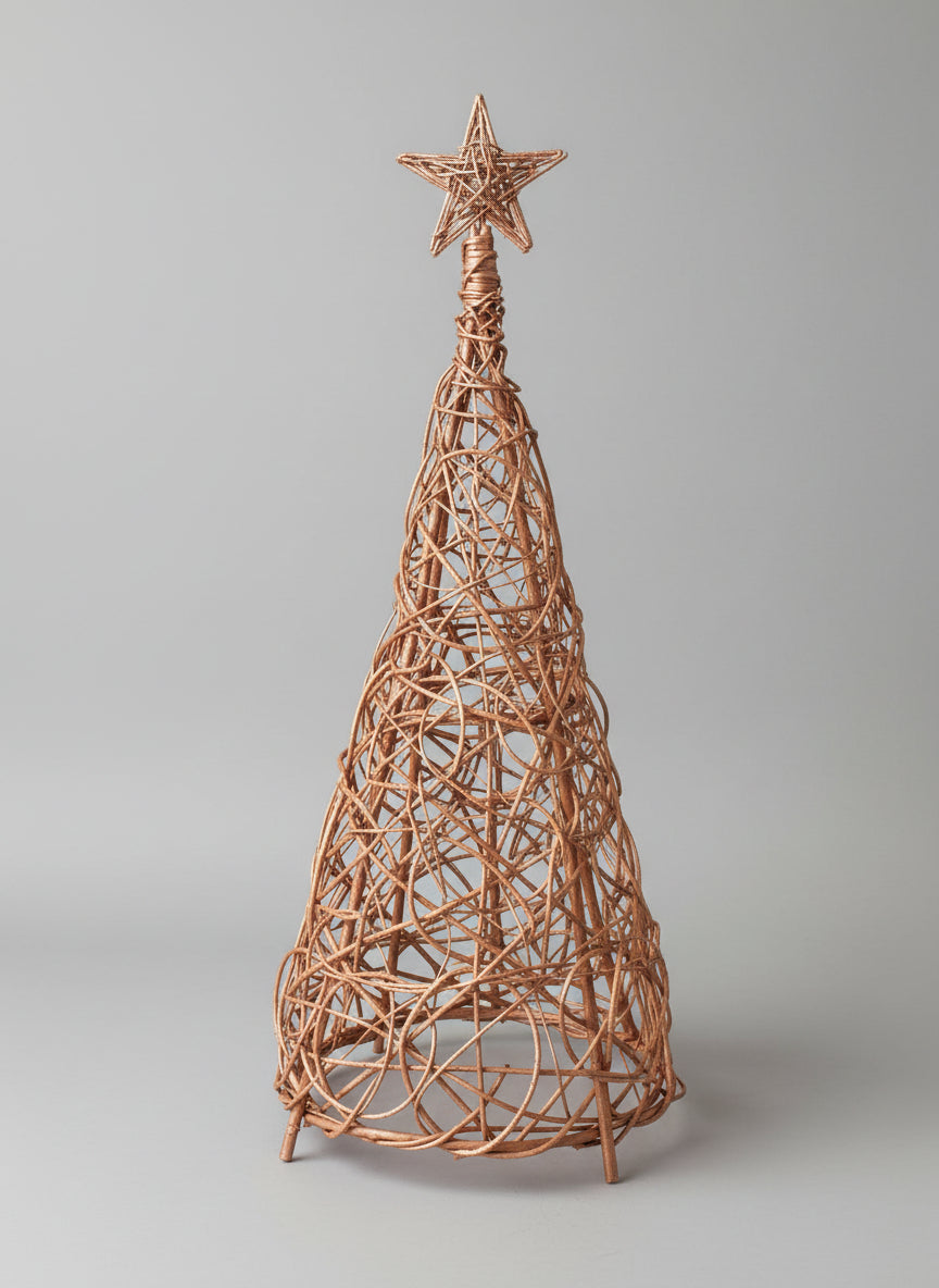 mimbre, navidad hecho a mano, rustico