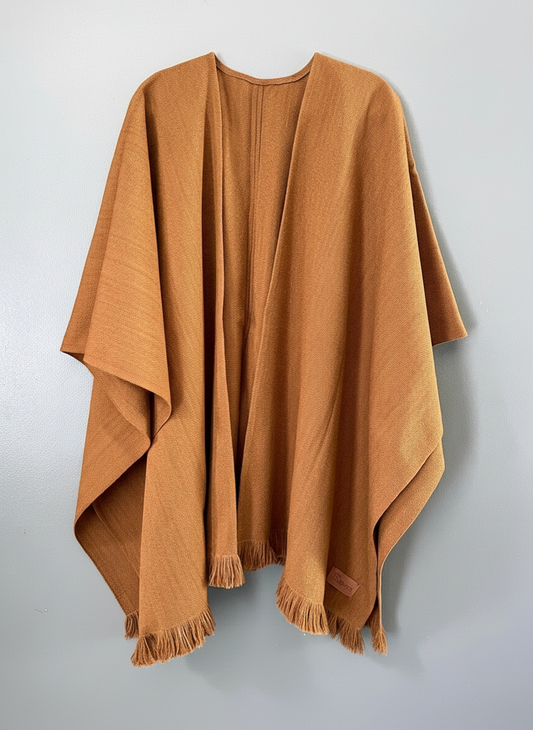 Ruana de Lana | Tejida en Telar