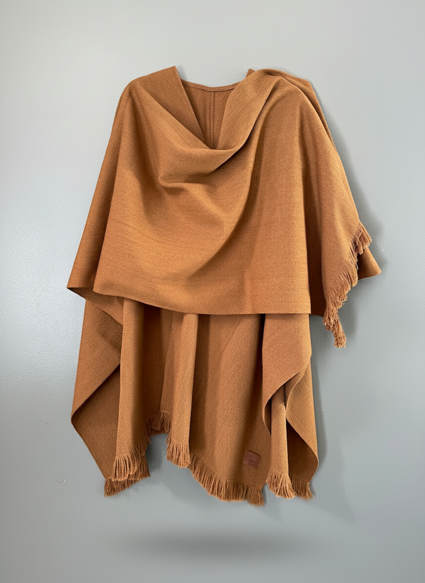 Ruana de Lana | Tejida en Telar