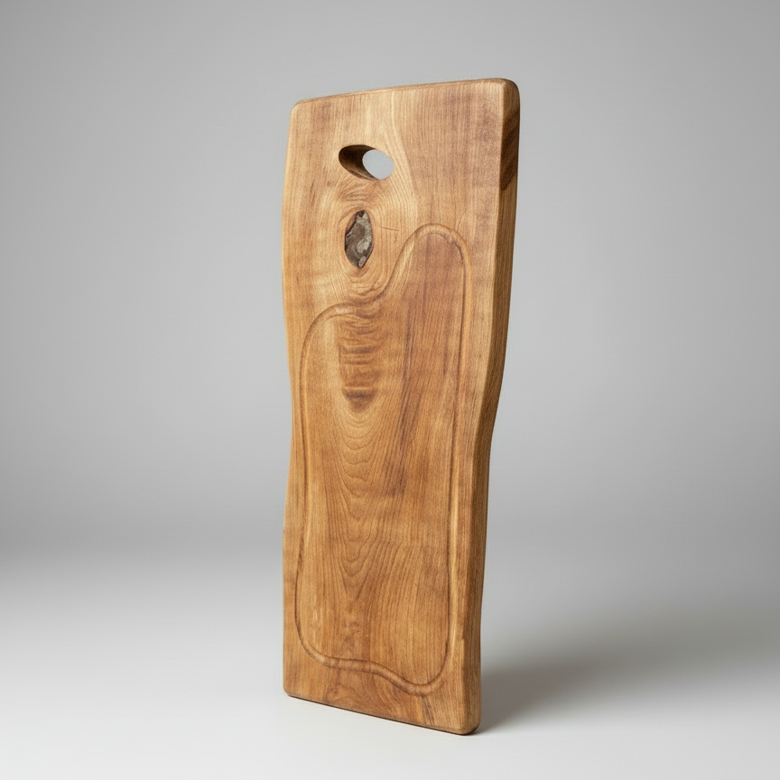 Tabla Rústica de Madera Nativa para Asado – 50 cm